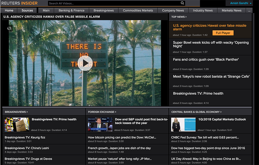 Thomson Reuters: Insider Video Portal screenshot 4